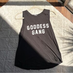 Spiritual Gangster - Goddess Gang Black Tank Top